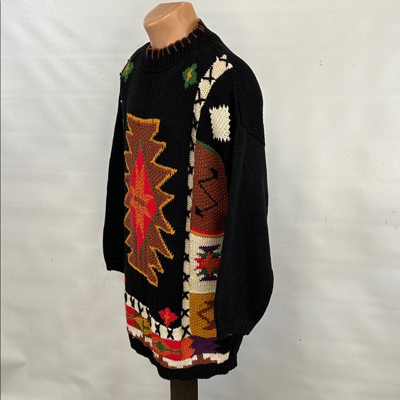 Vintage women's southwest theme sweater.  XL - Picture 5 of 11
